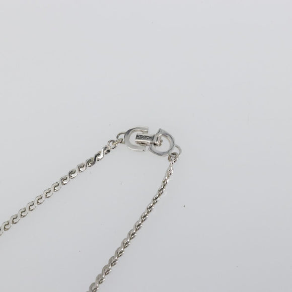 Christian Dior Necklace metal Silver Auth bs34222A
