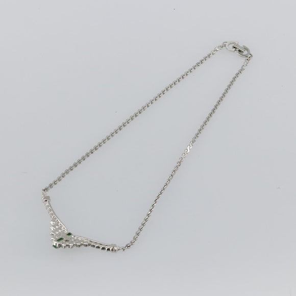 Christian Dior Necklace metal Silver Auth bs34222A