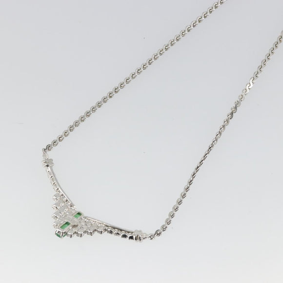 Christian Dior Necklace metal Silver Auth bs34222A