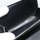 SAINT LAURENT Bifold Wallet Leather Black Silver Auth bs34223-22