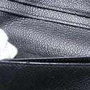 SAINT LAURENT Bifold Wallet Leather Black Silver Auth bs34223-23