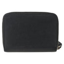 SAINT LAURENT Bifold Wallet Leather Black Silver Auth bs34223-3