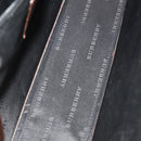 BURBERRY Business Bag Leather Brown Silver Auth bs34224-12