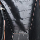 BURBERRY Business Bag Leather Brown Silver Auth bs34224-18