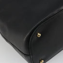 GUCCI Shoulder Bag Leather Black Gold 001 1998 1805 Auth bs34225-17