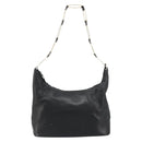GUCCI Shoulder Bag Leather Black Gold 001 1998 1805 Auth bs34225-13