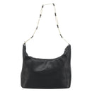 GUCCI Shoulder Bag Leather Black Gold 001 1998 1805 Auth bs34225-2