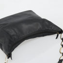 GUCCI Shoulder Bag Leather Black Gold 001 1998 1805 Auth bs34225-6
