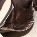GUCCI Shoulder Bag Leather Brown Silver 233329 Auth bs34228-21