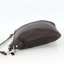 GUCCI Shoulder Bag Leather Brown Silver 233329 Auth bs34228-3