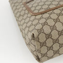 GUCCI GG Supreme Web Sherry Line Tote Bag PVC Beige 39 02 003 Auth bs34229-11