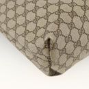 GUCCI GG Supreme Web Sherry Line Tote Bag PVC Beige 39 02 003 Auth bs34229-13