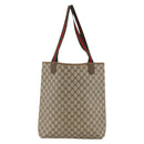 GUCCI GG Supreme Web Sherry Line Tote Bag PVC Beige 39 02 003 Auth bs34229-3