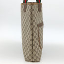 GUCCI GG Supreme Web Sherry Line Tote Bag PVC Beige 39 02 003 Auth bs34229-4