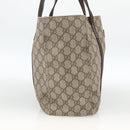 GUCCI GG Supreme Tote Bag PVC Beige 141624 Auth bs34230-4