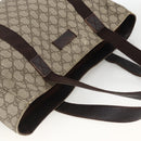 GUCCI GG Supreme Tote Bag PVC Beige 141624 Auth bs34230-6