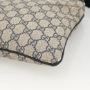 GUCCI GG Supreme Shoulder Bag PVC Navy Silver 201538 Auth bs34231-9