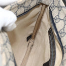 GUCCI GG Supreme Shoulder Bag PVC Navy Silver 201538 Auth bs34231-20