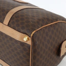 CELINE Macadam Canvas Hand Bag PVC Leather Brown Gold Auth bs34232-9