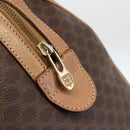 CELINE Macadam Canvas Hand Bag PVC Leather Brown Gold Auth bs34232-10