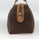 CELINE Macadam Canvas Hand Bag PVC Leather Brown Gold Auth bs34232-3