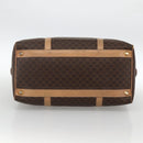 CELINE Macadam Canvas Hand Bag PVC Leather Brown Gold Auth bs34232-5