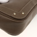 Chloe Clutch Bag Leather Brown Gold Auth bs34233-16