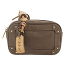 Chloe Clutch Bag Leather Brown Gold Auth bs34233-13