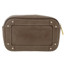Chloe Clutch Bag Leather Brown Gold Auth bs34233-2