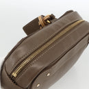 Chloe Clutch Bag Leather Brown Gold Auth bs34233-6