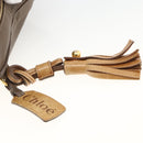 Chloe Clutch Bag Leather Brown Gold Auth bs34233-7