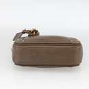 Chloe Clutch Bag Leather Brown Gold Auth bs34233-5