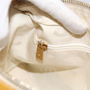 CHANEL Shoulder Bag Patent Leather Yellow Gold CC Auth bs34234-19