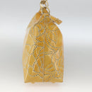 CHANEL Shoulder Bag Patent Leather Yellow Gold CC Auth bs34234-5