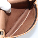 Christian Dior Honeycomb Canvas Shoulder Bag PVC Black Gold Auth bs34235-12