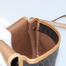Christian Dior Honeycomb Canvas Shoulder Bag PVC Black Gold Auth bs34235-18