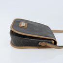 Christian Dior Honeycomb Canvas Shoulder Bag PVC Black Gold Auth bs34235-3