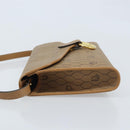 Christian Dior Honeycomb Canvas Shoulder Bag PVC Brown Gold Auth bs34236-5