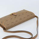 Christian Dior Honeycomb Canvas Shoulder Bag PVC Brown Gold Auth bs34236-6
