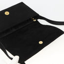 Salvatore Ferragamo Shoulder Bag Suede Black Gold Auth bs34238-10