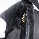 Salvatore Ferragamo Shoulder Bag Suede Black Gold Auth bs34238-18