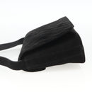 Salvatore Ferragamo Shoulder Bag Suede Black Gold Auth bs34238-3