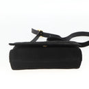 Salvatore Ferragamo Shoulder Bag Suede Black Gold Auth bs34238-5