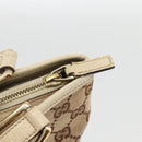 GUCCI GG Canvas Hand Bag Beige Gold 139552 Auth bs34241-14
