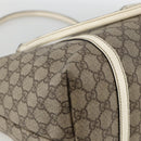 GUCCI GG Supreme Tote Bag PVC Beige Gold 197953 Auth bs34243-13