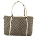 GUCCI GG Supreme Tote Bag PVC Beige Gold 197953 Auth bs34243-3