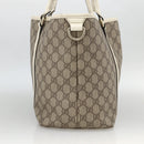 GUCCI GG Supreme Tote Bag PVC Beige Gold 197953 Auth bs34243-4