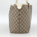 GUCCI GG Supreme Tote Bag PVC Beige Gold 197953 Auth bs34243-5