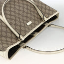GUCCI GG Supreme Tote Bag PVC Beige Gold 197953 Auth bs34243-6