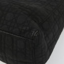 Christian Dior Lady Dior Hand Bag Nylon Black Gold Auth bs34244-14